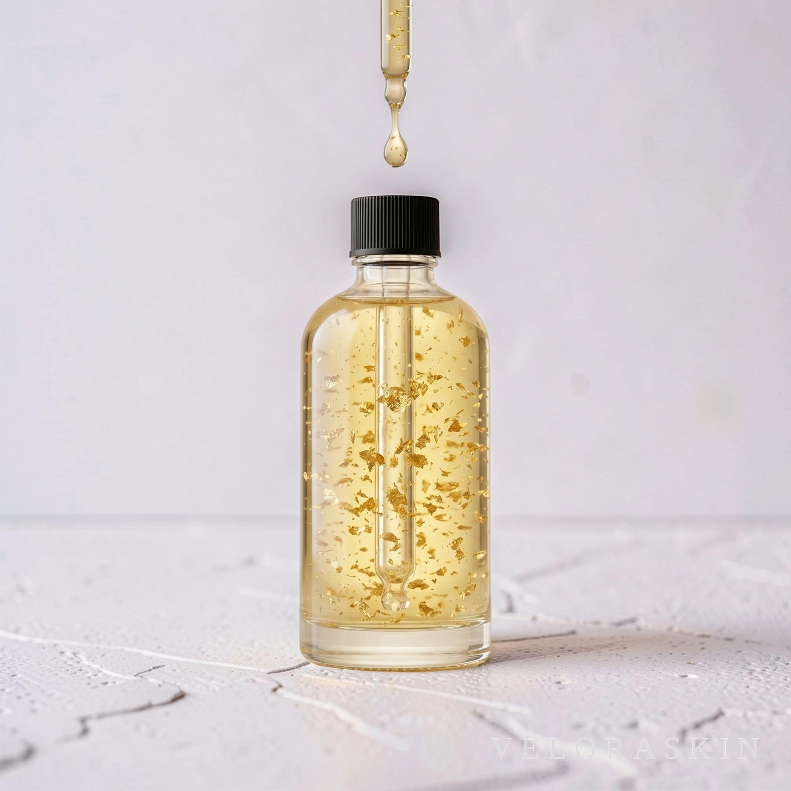 Velora Hydra Glow — Gold-Leaf Hyaluronic Serum