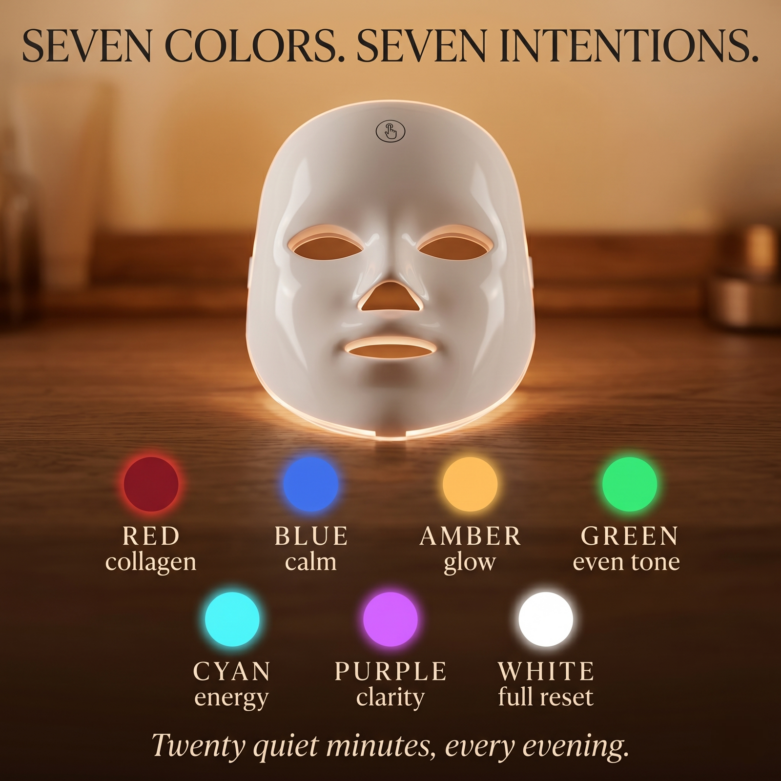Velora Lumina Mask — 7-Color LED Light Therapy